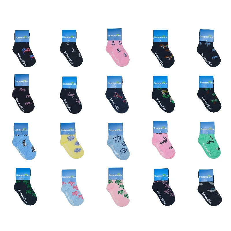 20 Pairs - Toddler Crew Socks