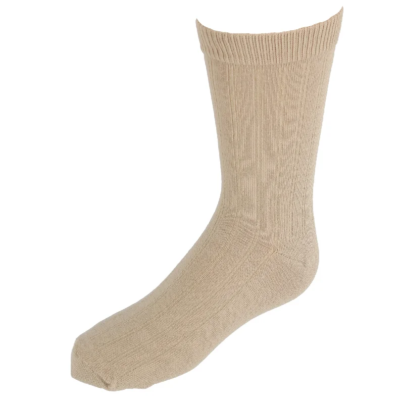 Jefferies Socks Kids' Cotton Ribbed Uniform Crew Socks