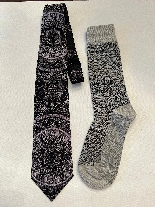 Starry Night Vintage Tie with Socks