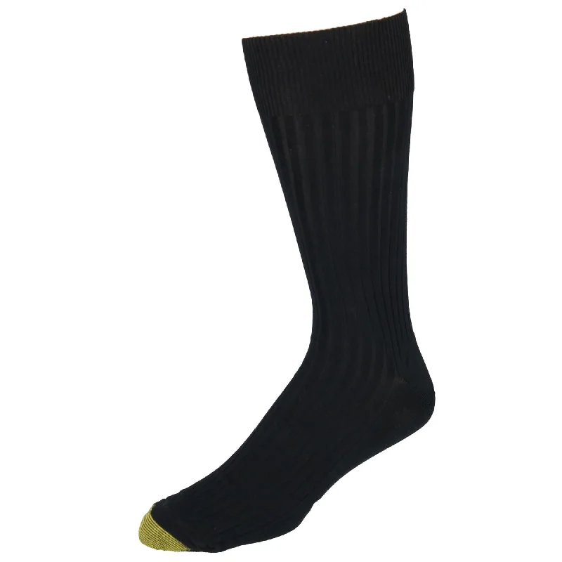 Gold Toe Men's Extended Size Ribbed Moisture Control Dress Socks (3 Pair Pack)