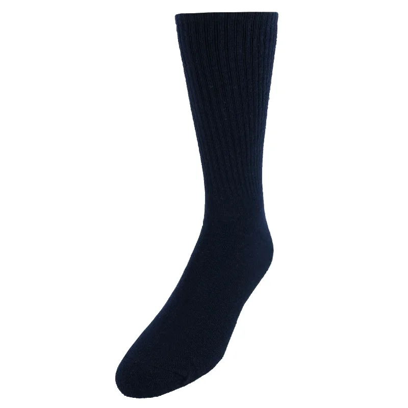 Vannucci Men's Super Soft Mid-Calf Ribbed Dress Socks (1 Pair)