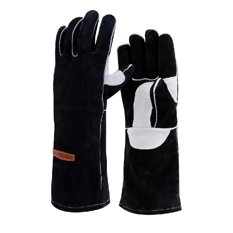 AP-1201-1 Heat-Resistant Fire-retardant Leather Welding Gloves