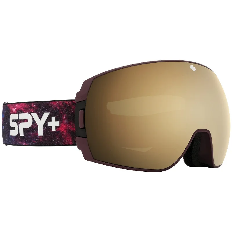 Spy Legacy SE Goggles Galaxy Purple l HD Plus Bronze with Gold Spectra Mirror + Spare Lens