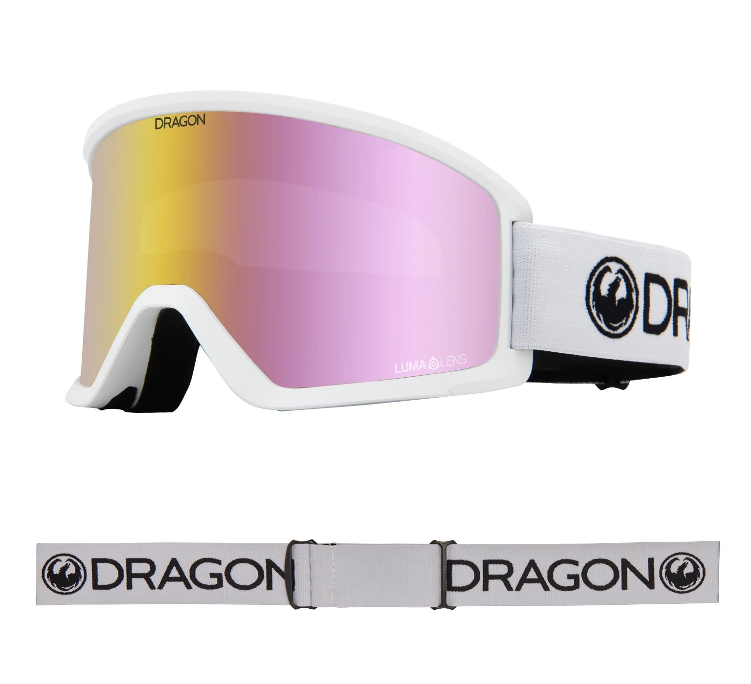 Dragon DX3 OTG Snow Goggles 2022 White / Lumalens Pink Ion Asian Fit