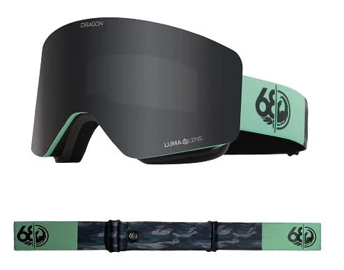 Dragon R1 OTG Snow Goggles Low Bridge 686 Collab / Lumalens Dark Smoke + Lumalens Yellow