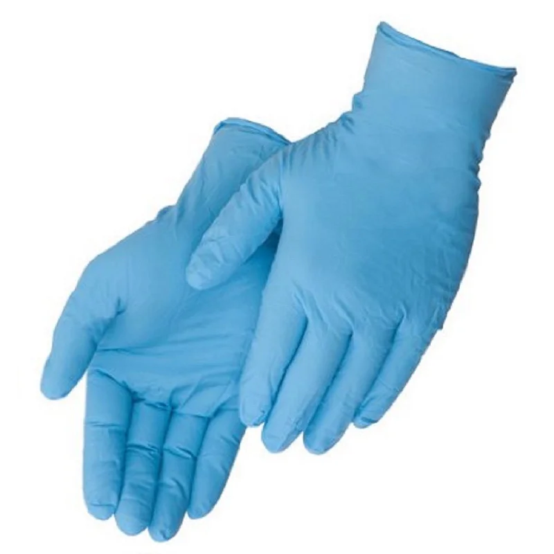 Duraskin Powder-Free 4 mil Disposable Nitrile Work Gloves, Blue, Food Grade, 100 Gloves per Box