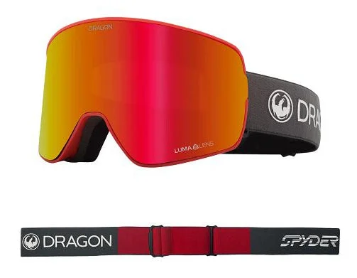 Dragon NFX2 Snow Goggles Low Bridge Volcano / Lumalens Red Ion + Lumalens Light Rose