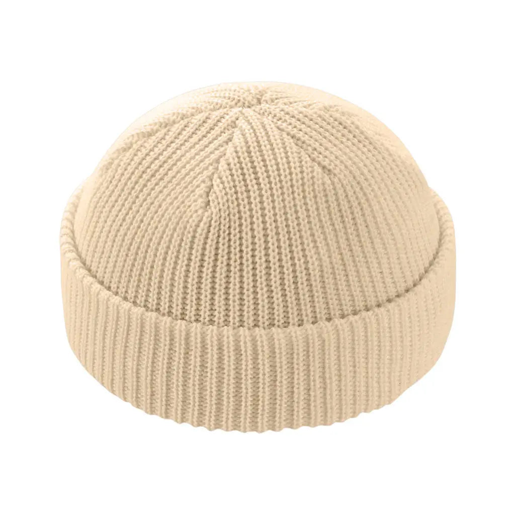 BEIGE FISHERMAN BEANIE