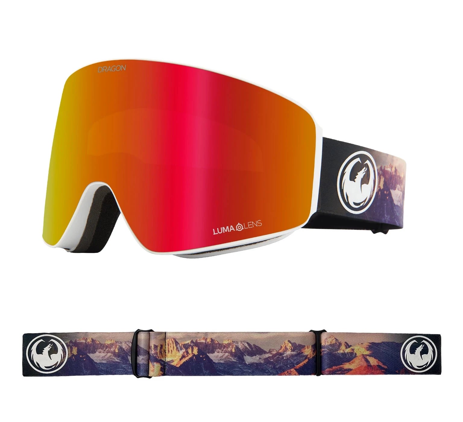 Dragon PXV Snow Goggles 2022 Sierra / Lumalens Red Ion + Spare Lens