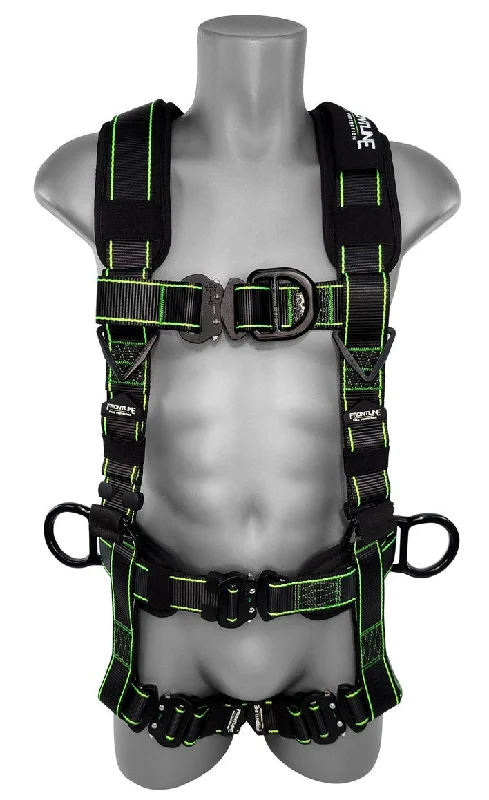 Frontline 200RE Elite Lite Climbing/Rescue Full Body Harness with Aluminum Quick Connect Buckles