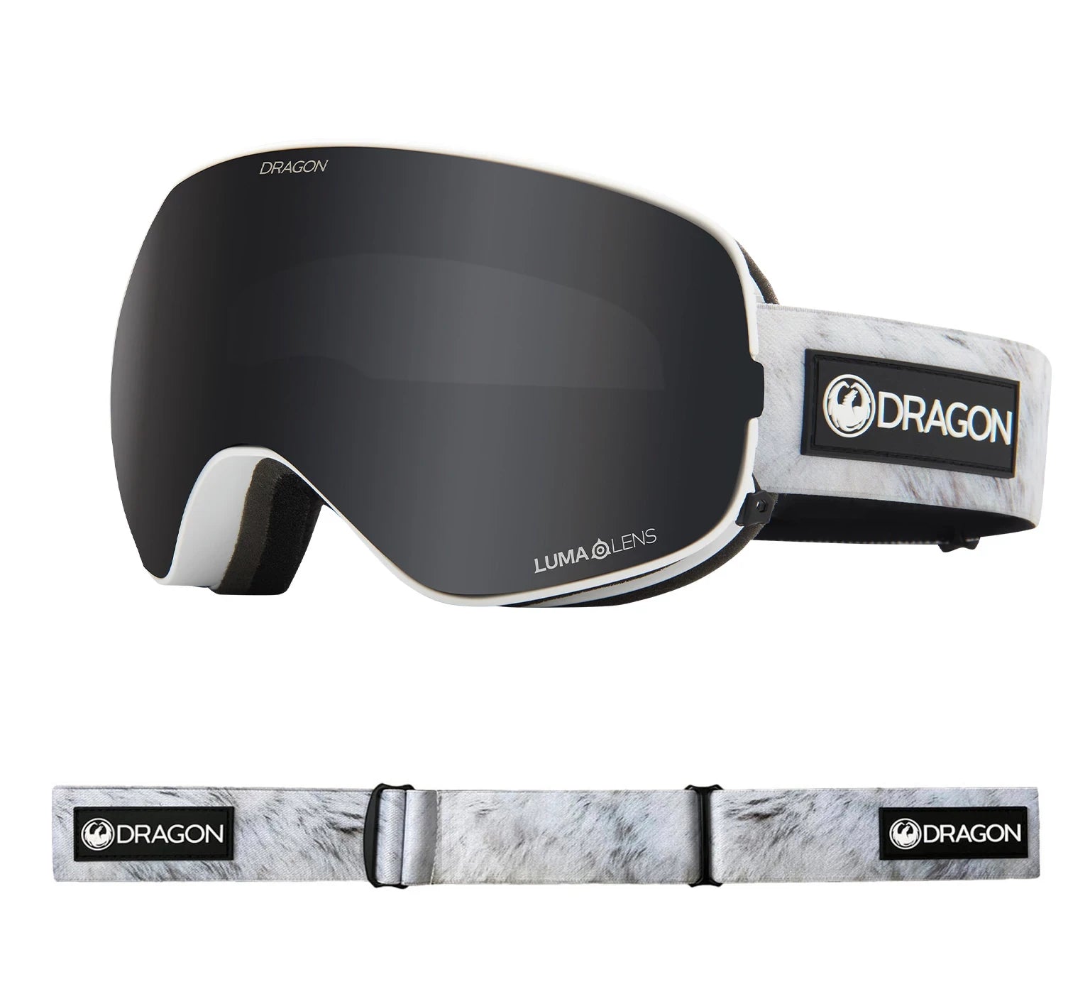 Dragon X2S Snow Goggles 2022 Winter Hare / Lumalens Dark Smoke + Spare Lens