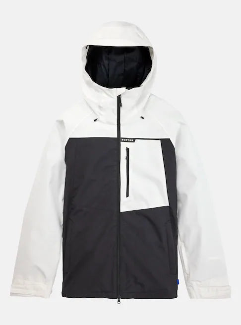 Burton Lodgepole Jacket Mens Stout White / Black