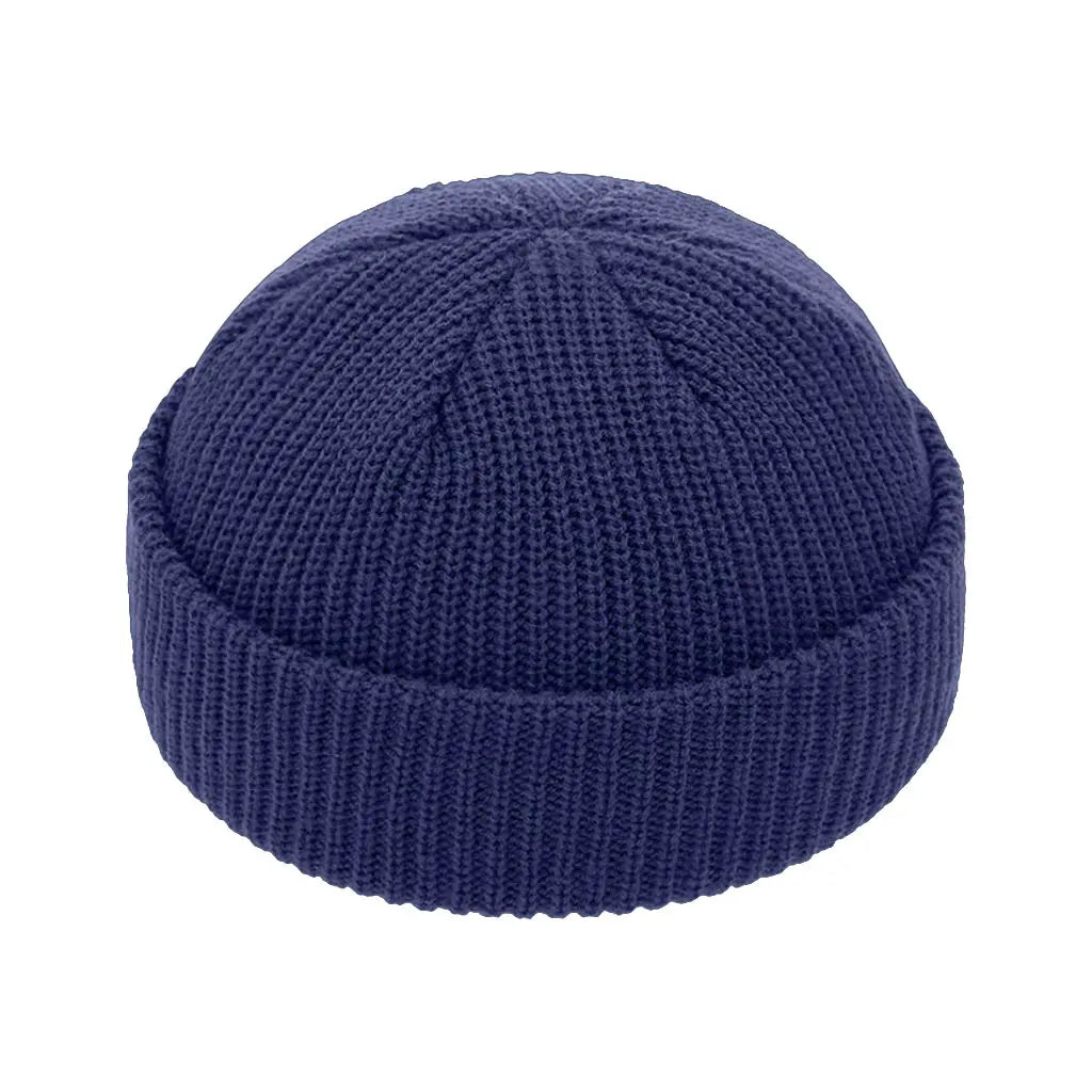 NAVY FISHERMAN BEANIE