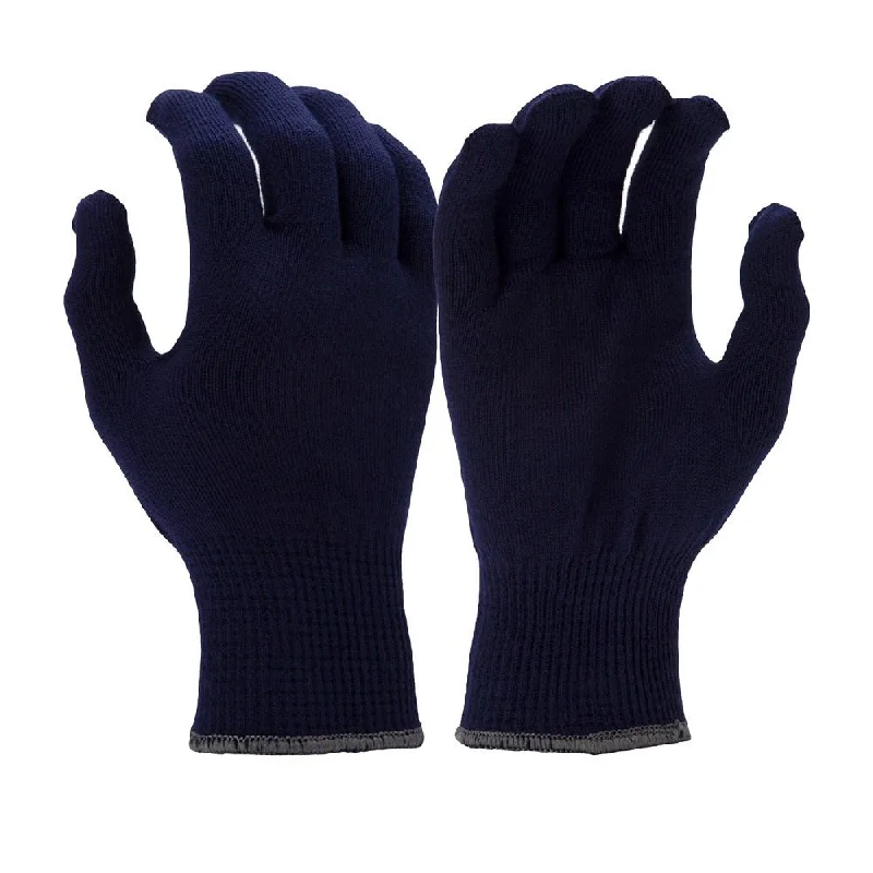 Pyramex Thermolite Insulated String Knit Work Gloves Navy Blue GL701 (12 Pair)