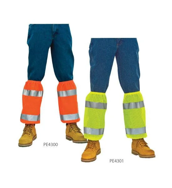 3A Safety ANSI E Class Pants Ice Cool Mesh Shin Reflectors