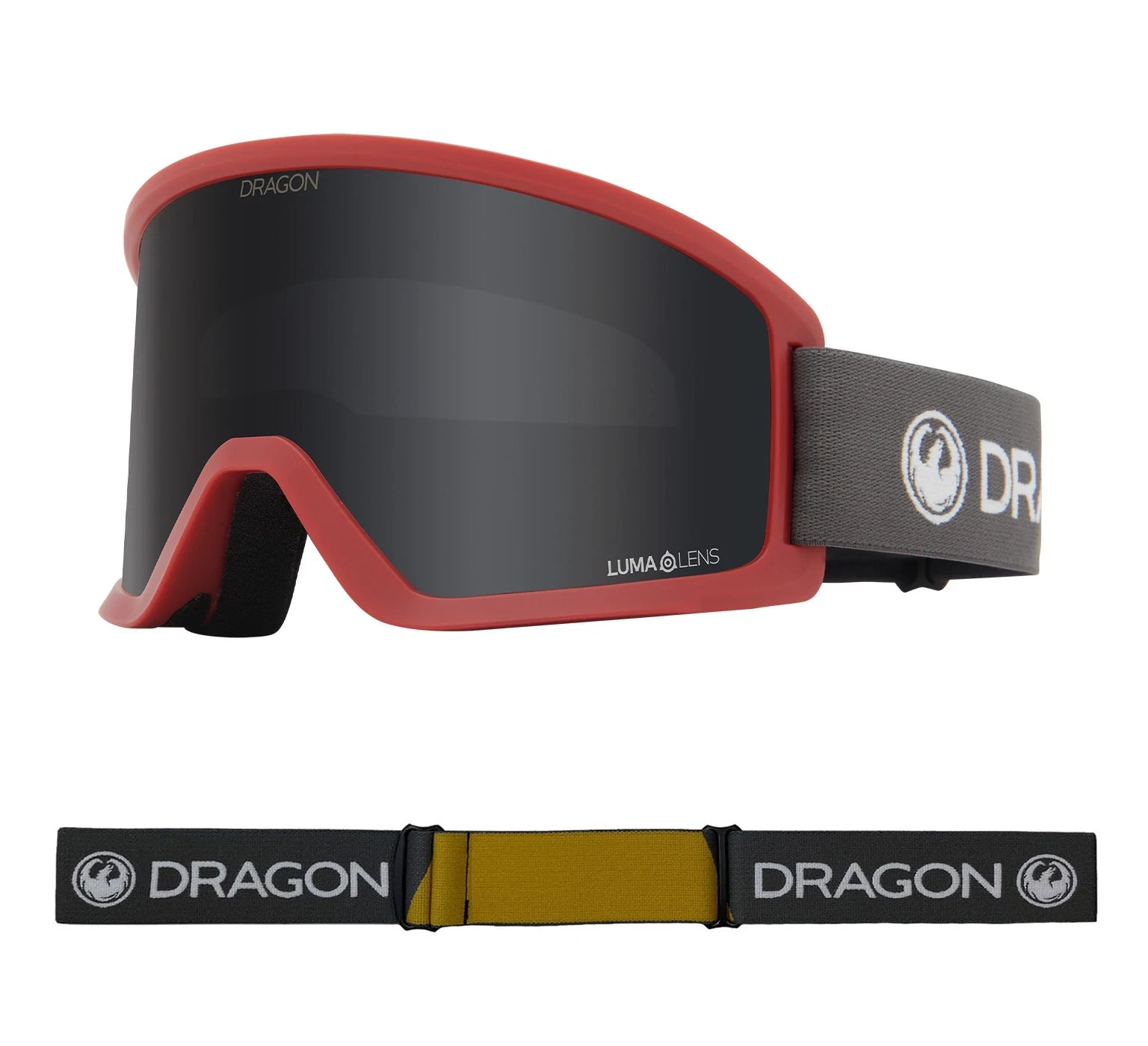 Dragon DX3 OTG Snow Goggles Block Red / Lumalens Dark Smoke