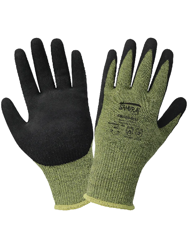 ANSI A5 Samurai Glove Cut, Abrasion, Puncture, and Flame-Resistant Arc-Flash Gloves with a Mach Finish Neoprene Bi-Polymer Coating - CR509