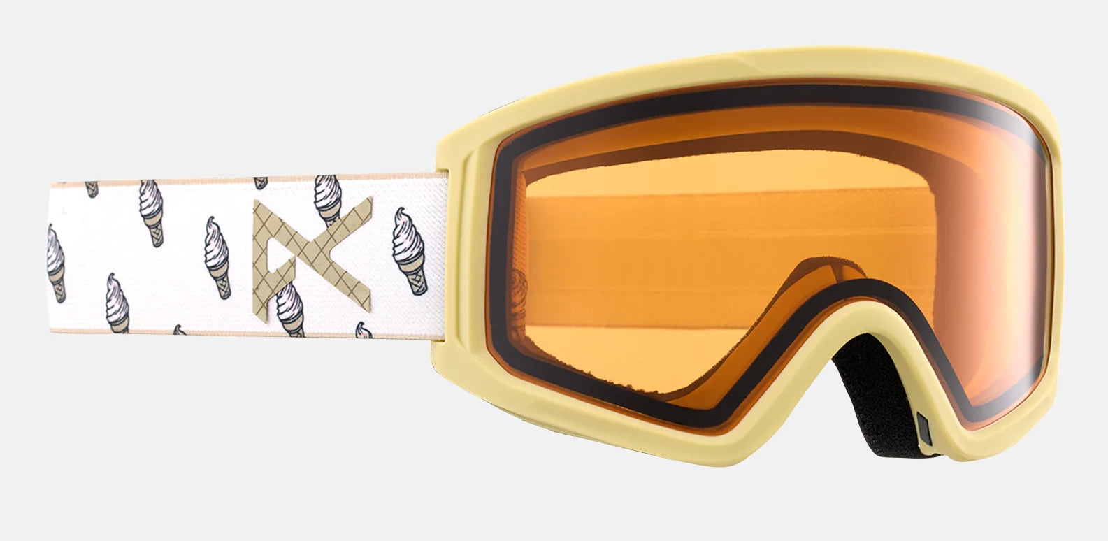 Anon Tracker 2.0 Goggles Kids Low Bridge Fit Ice Cream / Amber Lens