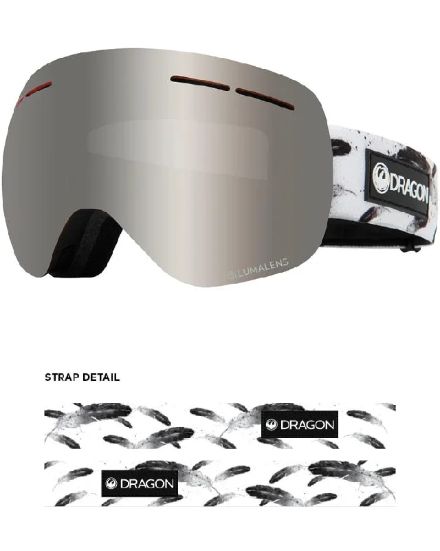 Dragon X1S Snow Goggles Feather / Lumalens Silver Ion + Spare Lens