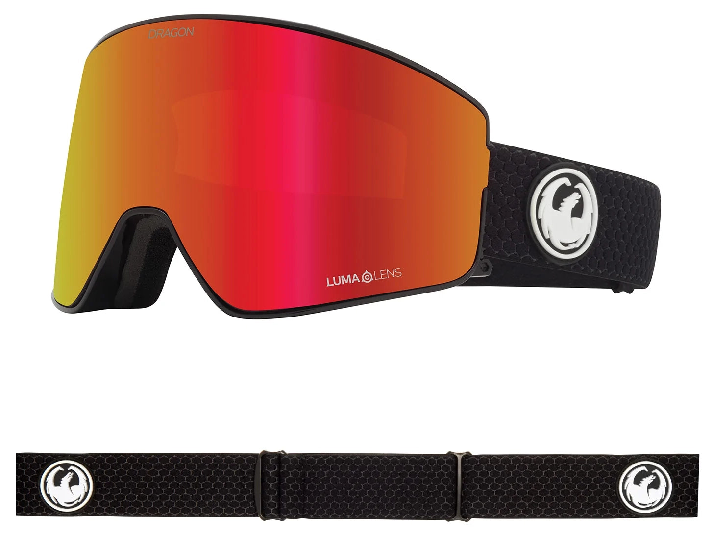 Dragon PXV2 Snow Goggles Split / Lumalens Red Ion + Lumalens Light Rose