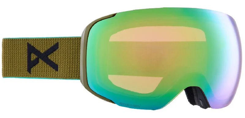 Anon M2 Goggles MFI Face mask & Spare Lens Mens 2023 Green / Perceive Variable Green Lens