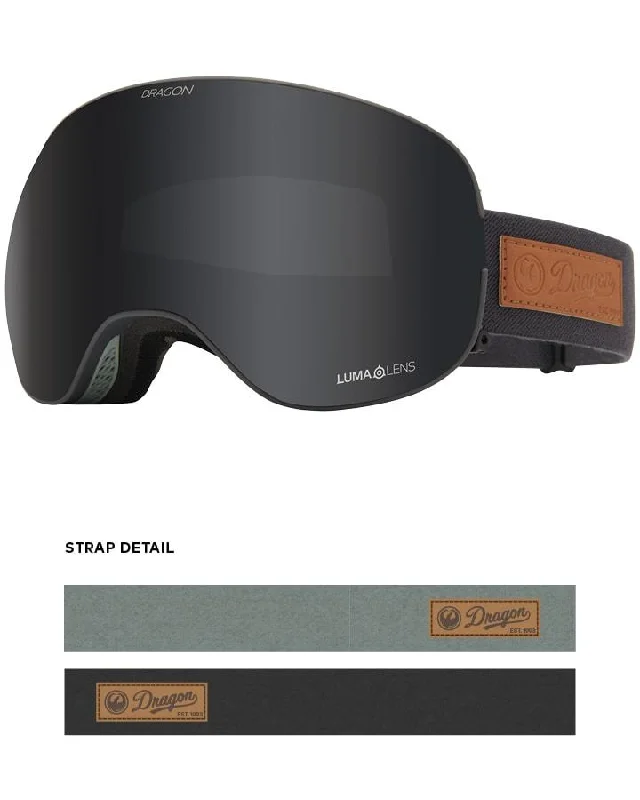 Dragon X2 Snow Goggles Pumice / Lumalens Dark Smoke + Spare Lens