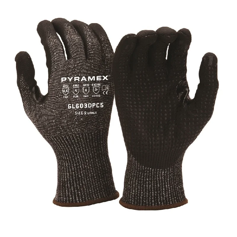 Pyramex Micro-Foam Nitrile Coated Cut Resistant Gloves GL603DPC5 (12 Pair)