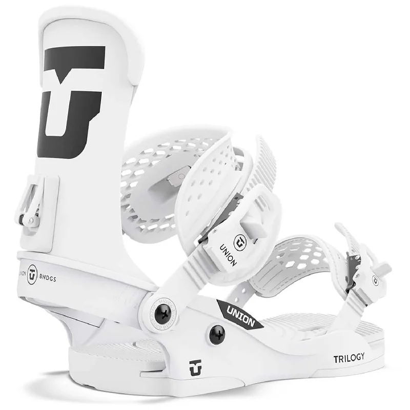 Union Trilogy Classic (Team Logo) Snowboard Bindings Womens 2025 White