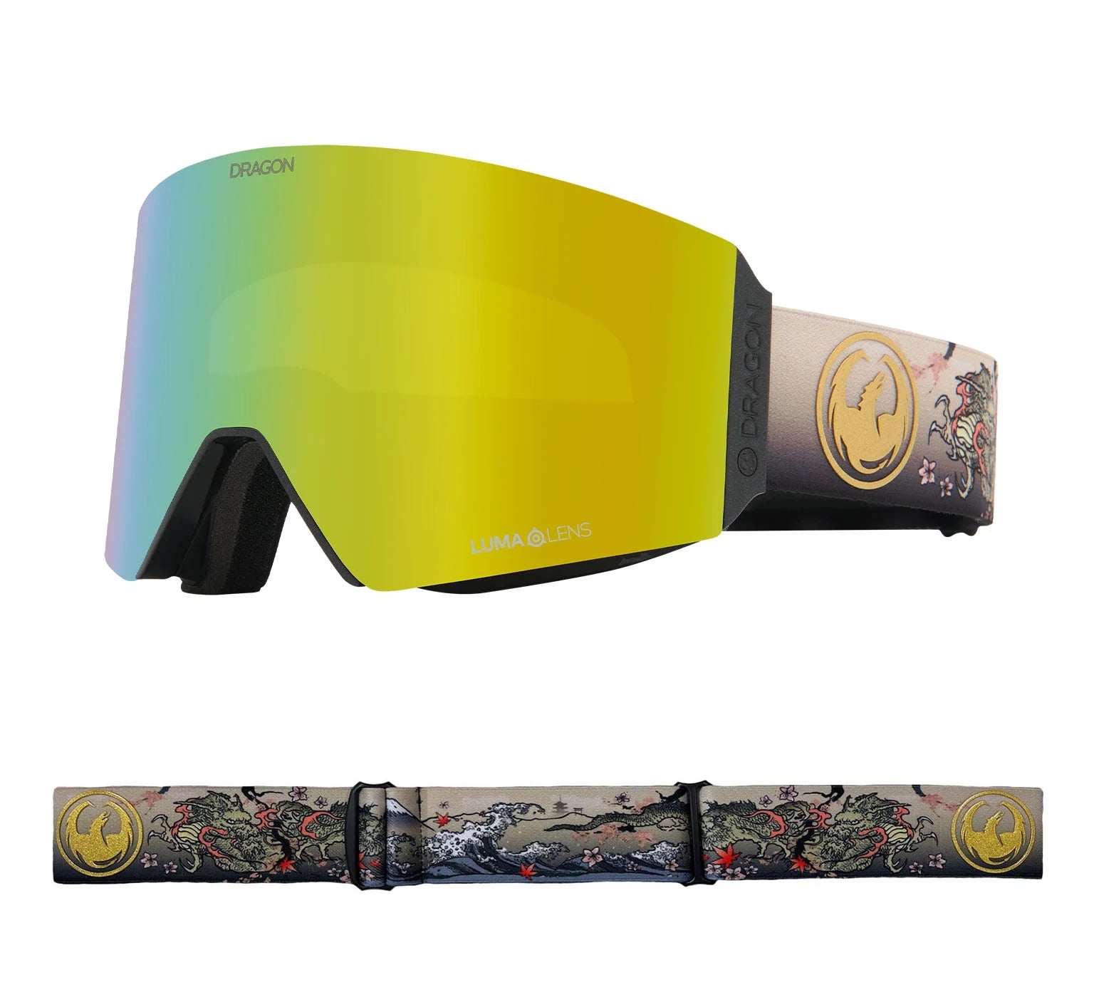 Dragon RVX OTG Snow Goggles 2022 Edo / Lumalens Gold Ion+ Spare Lens