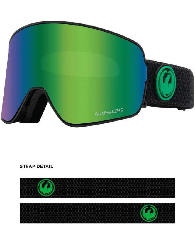 Dragon NFX2 Snow Goggles Split / Lumalens Green Ion + Spare Lens