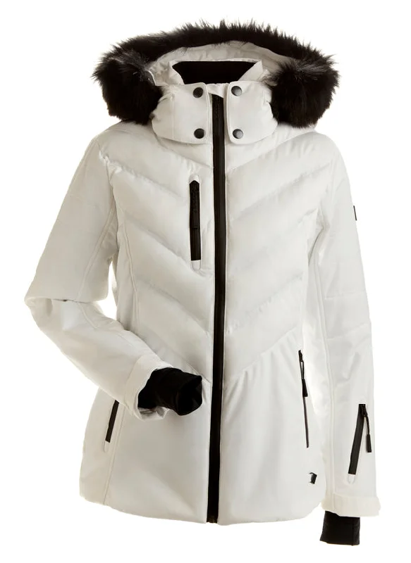 Nils Sundance Faux Fur Jacket Womens White