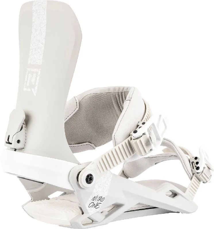 Nitro One Snowboard Bindings Men's Large (US 11-14) Cool Grey New 2023