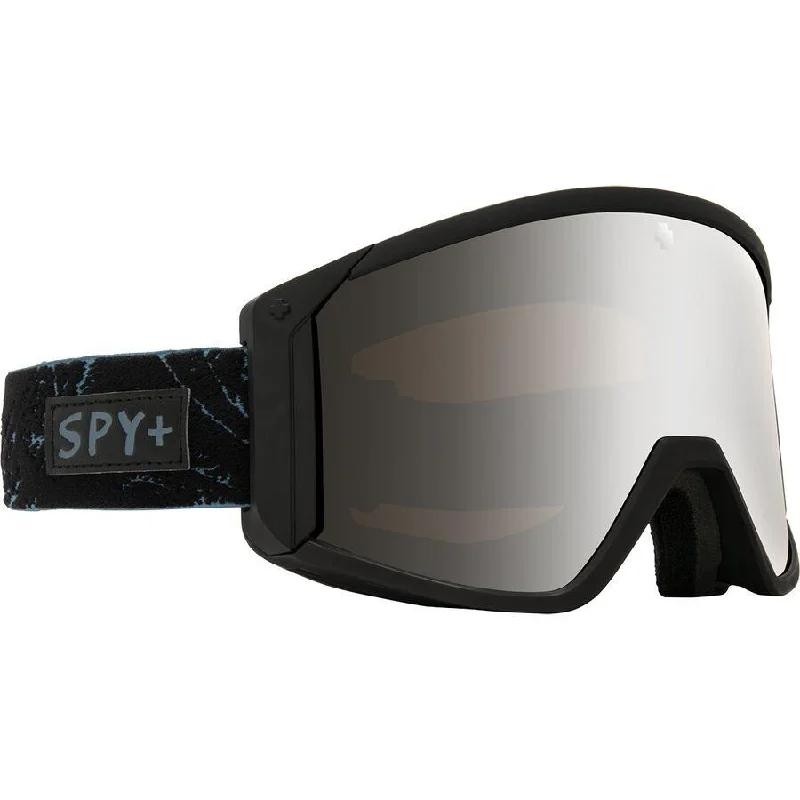 Spy Raider Goggles Glacial Black HD Bronze with Silver Spectra Mirror + Spare Lens