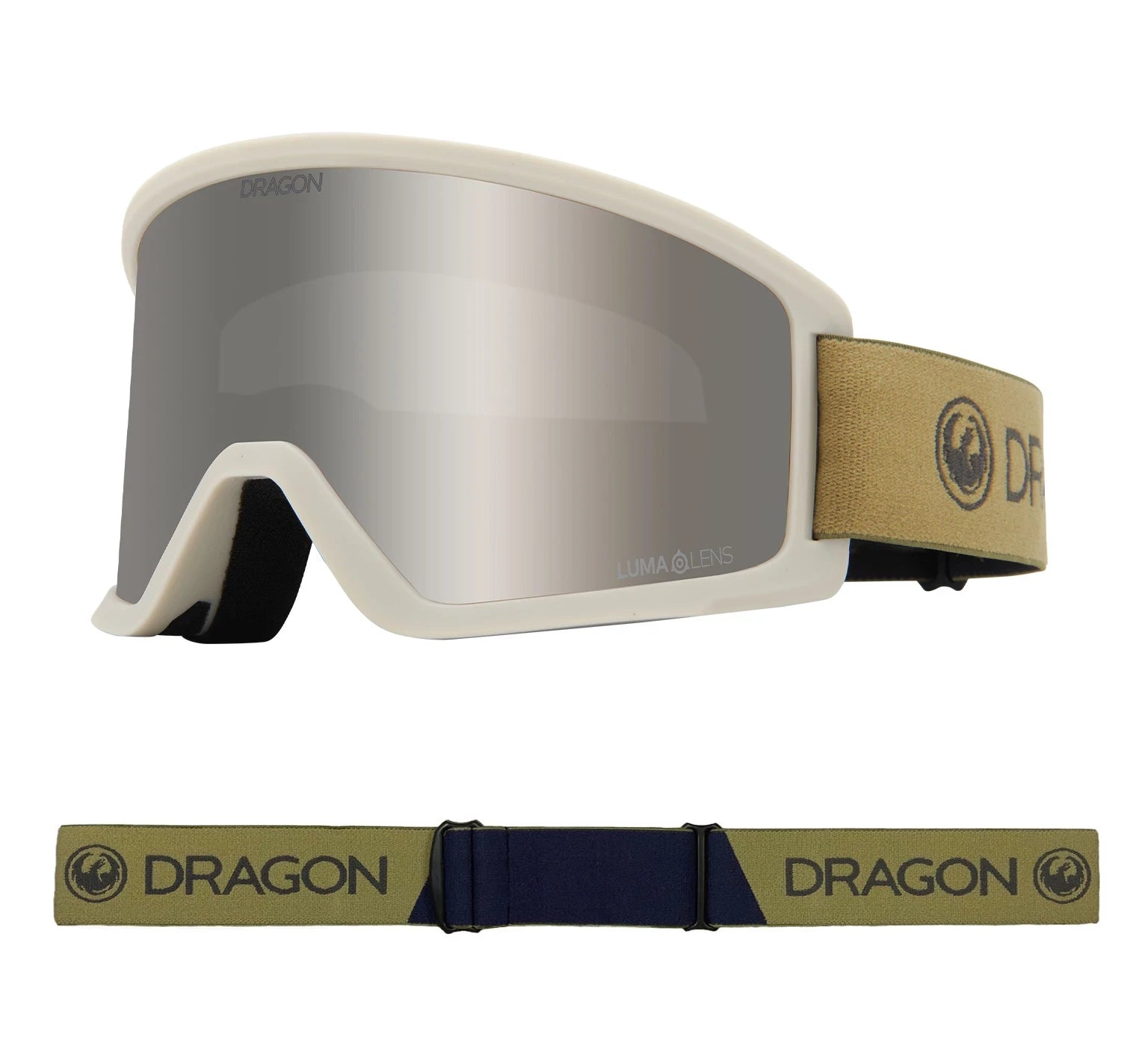 Dragon DX3 OTG Snow Goggles Block Beige / Lumalens Silver Ion