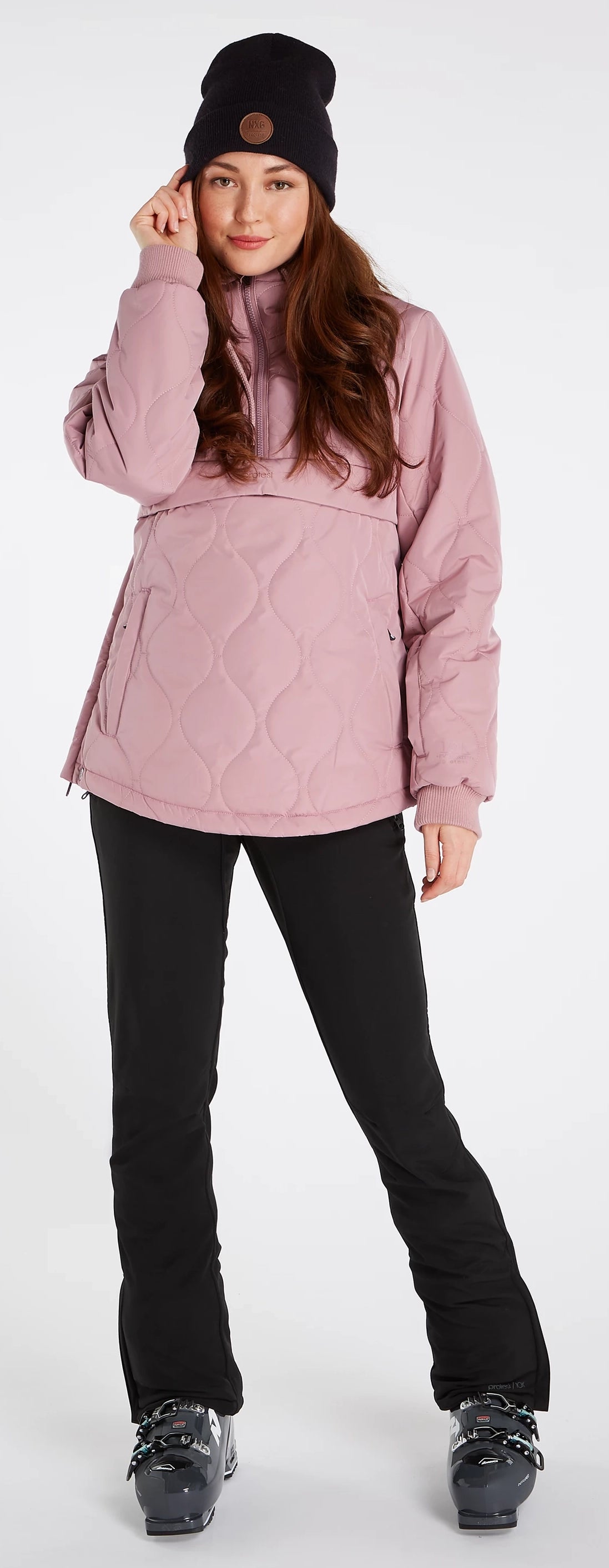 Protest PRT Peonies Womens Anorak Jacket Mauve