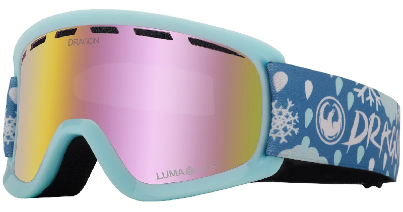 Dragon Lil D Snow Goggles Snow Dance / Lumalens Pink Ion