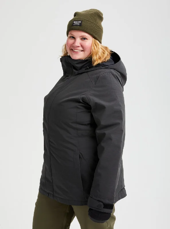 Burton Jet Set Womens Jacket Black Heather