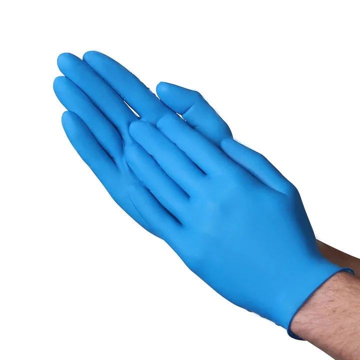 VGuard A18A1 Blue Nitrile Powder Free Exam Gloves, 4 MIL, Chemo Rated (100 Gloves per Box)