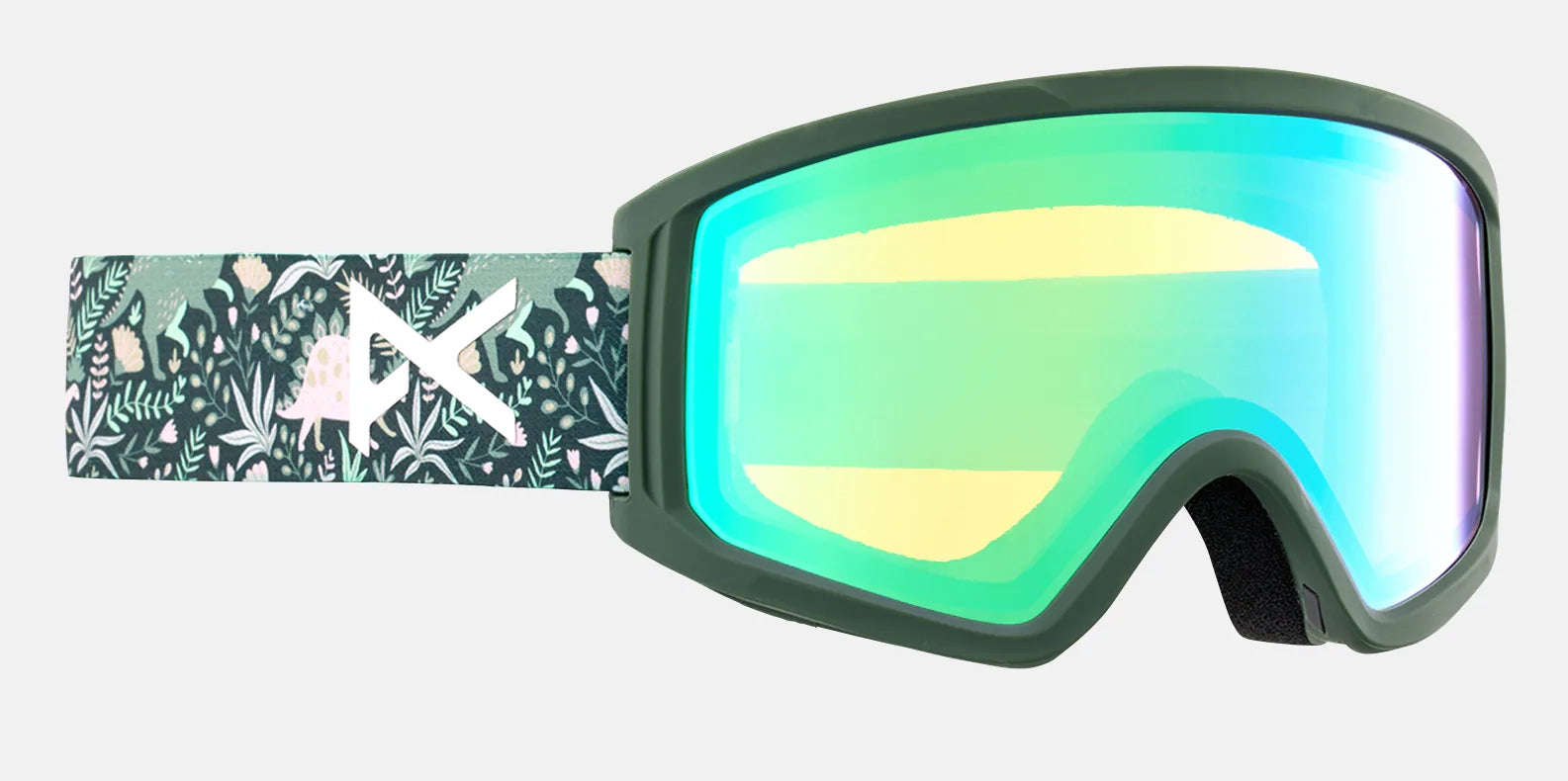 Anon Tracker 2.0 Goggles Kids Dinos / Green Amber Lens