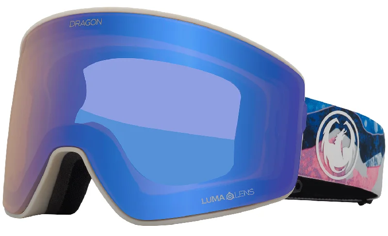 Dragon PXV2 Snow Goggles Mountain Bliss / Lumalens Flash Blue + Lumalens Dark Smoke