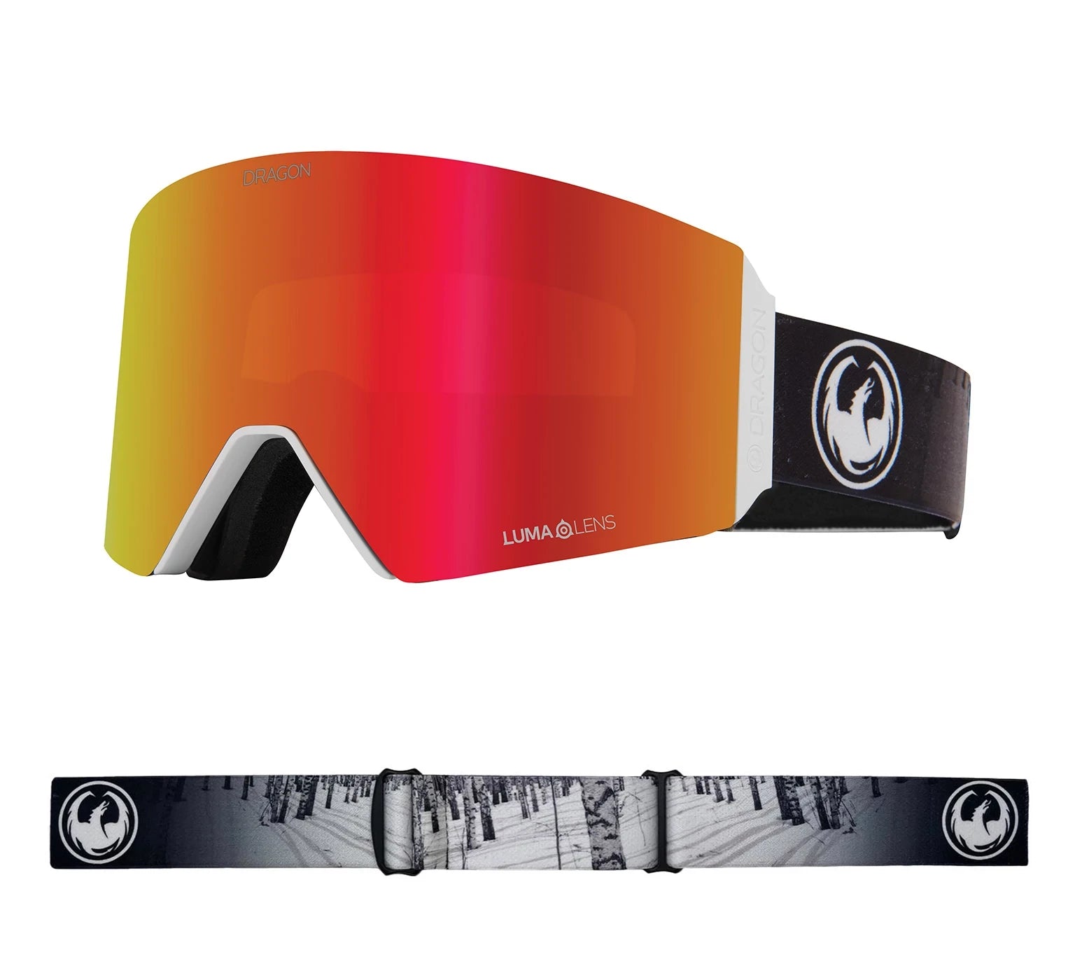 Dragon RVX OTG Snow Goggles 2022 The Calm / Lumalens Red Ion + Spare Lens