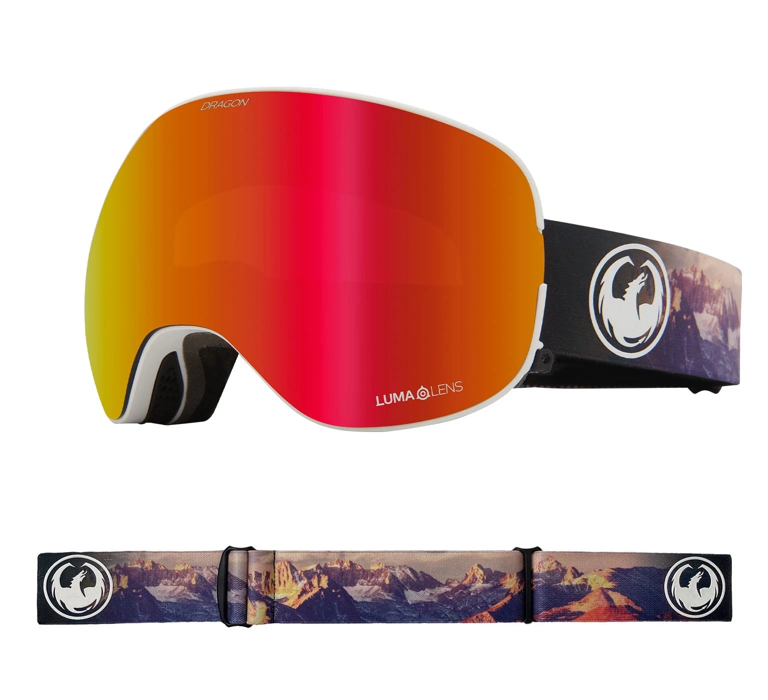 Dragon X2 Snow Goggles 2022 Sierra / Lumalens Red Ion + Spare Lens