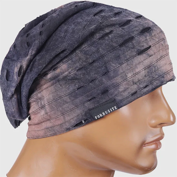 Men Distressed Slouchy Beanie Hat B090b