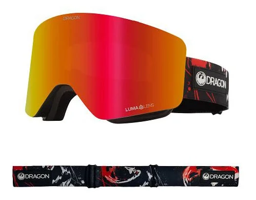 Dragon R1 OTG Snow Goggles Low Bridge Koi / Lumalens Red Ion + Lumalens Light Rose