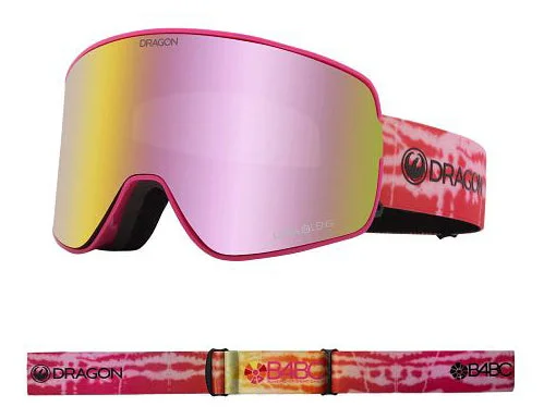 Dragon NFX2 Snow Goggles Low Bridge B4BC / Lumalens Pink Ion + Lumalens Dark Smoke