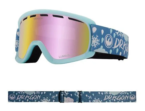 Dragon Lil D Snow Goggles Low Bridge Snow Dance / Lumalens Pink Ion