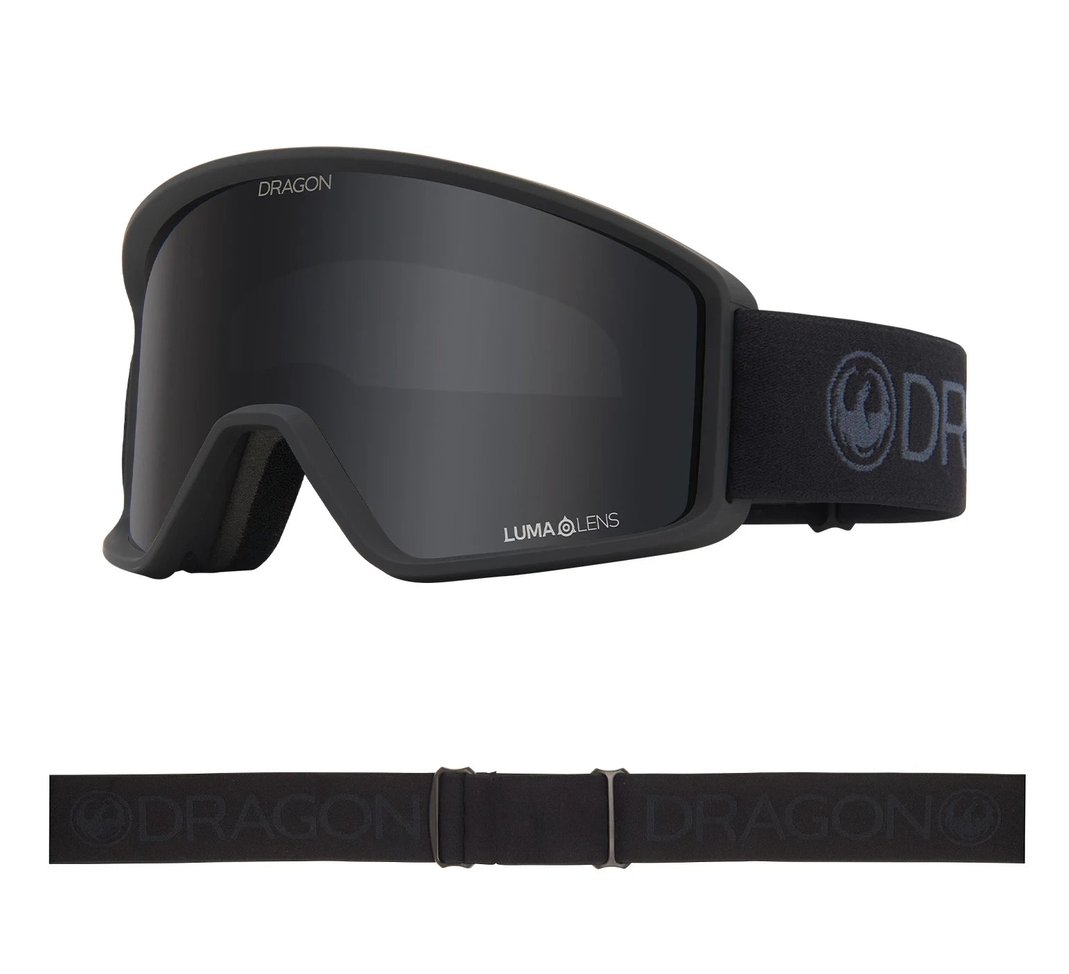 Dragon DXT OTG Snow Goggles Blackout / Lumalens Dark Smoke