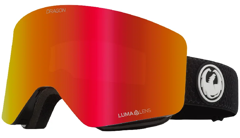 Dragon R1 OTG Snow Goggles Split / Lumalens Red Ion + Lumalens Light Rose