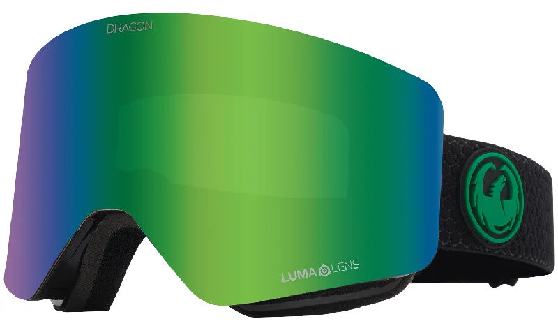 Dragon R1 OTG Snow Goggles Split / Lumalens Green Ion + Lumalens Amber