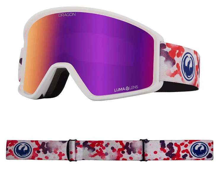 Dragon DXT OTG Snow Goggles Low Bridge Koi Lite / Lumalens Purple Ion